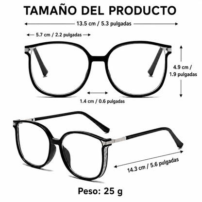 ¡Qué maravilla de tecnología alemana! Gafas progresivas ultracómodas (+1,0 a +4,0)