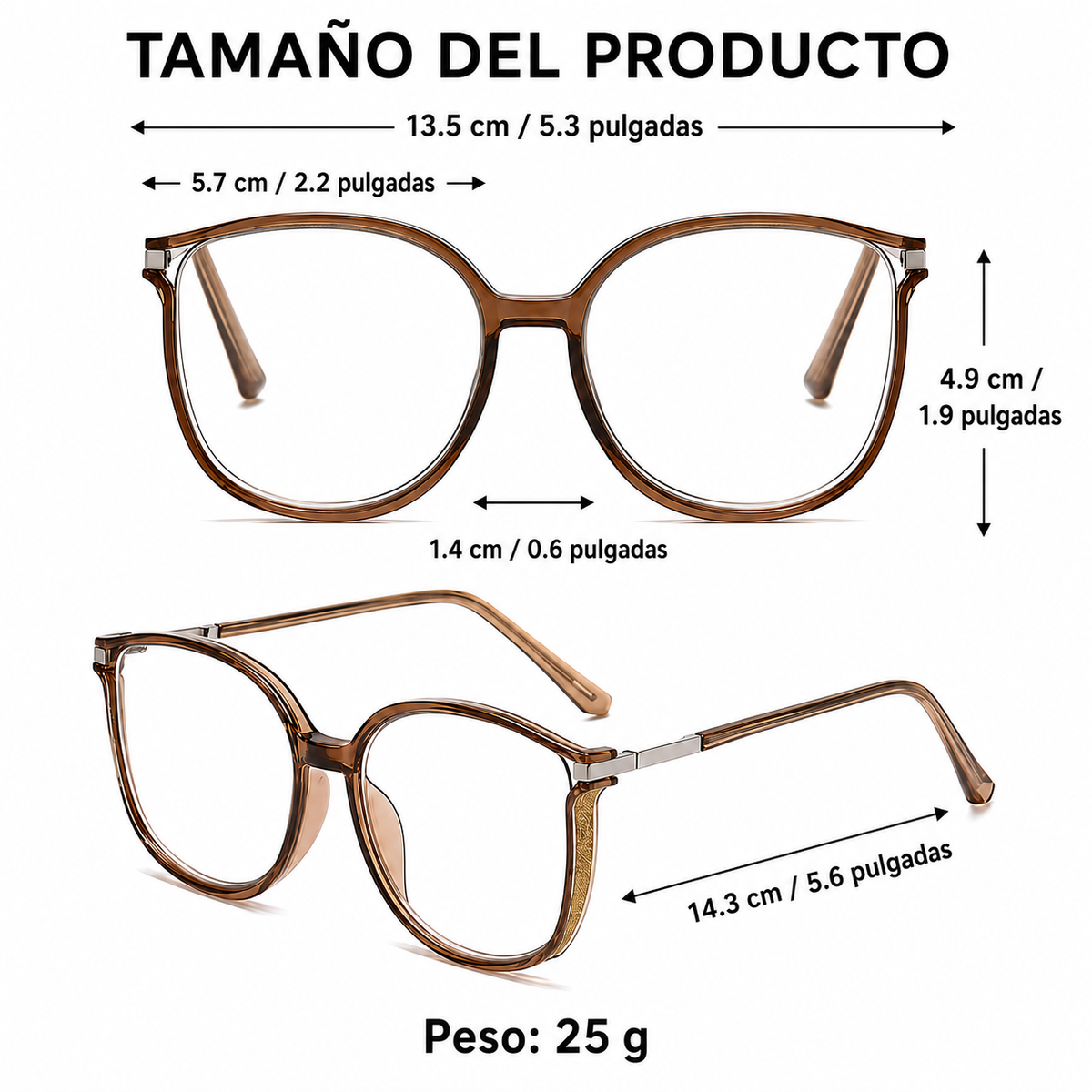 ¡Qué maravilla de tecnología alemana! Gafas progresivas ultracómodas (+1,0 a +4,0)