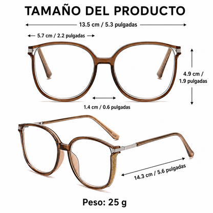 ¡Qué maravilla de tecnología alemana! Gafas progresivas ultracómodas (+1,0 a +4,0)
