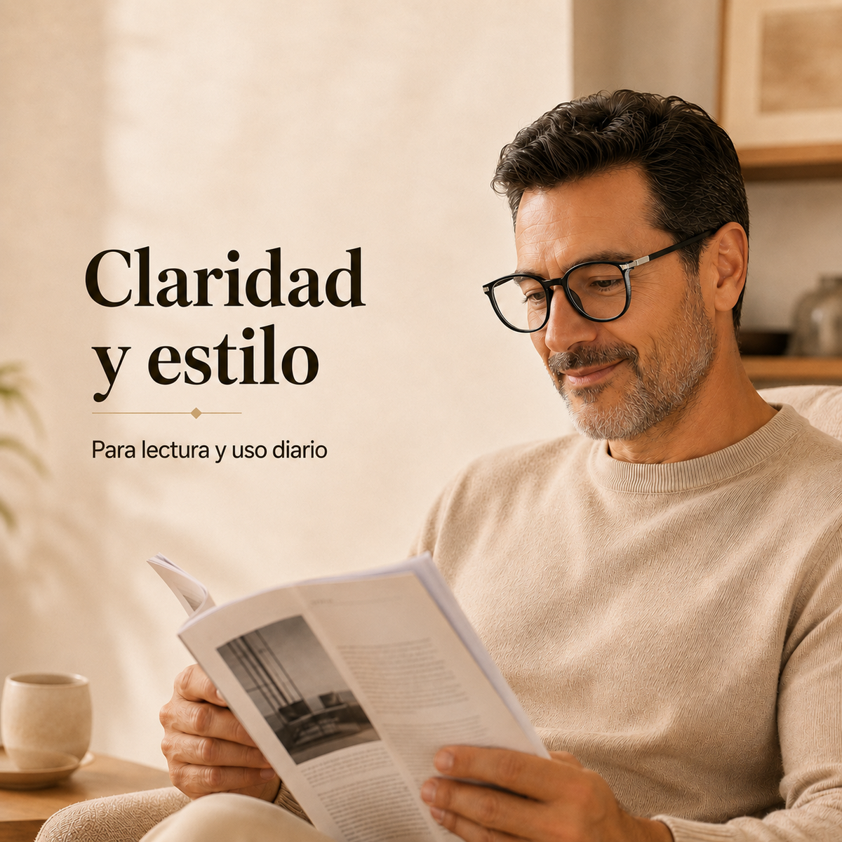 ¡Qué maravilla de tecnología alemana! Gafas progresivas ultracómodas (+1,0 a +4,0)
