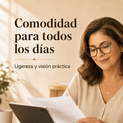 ¡Qué maravilla de tecnología alemana! Gafas progresivas ultracómodas (+1,0 a +4,0)