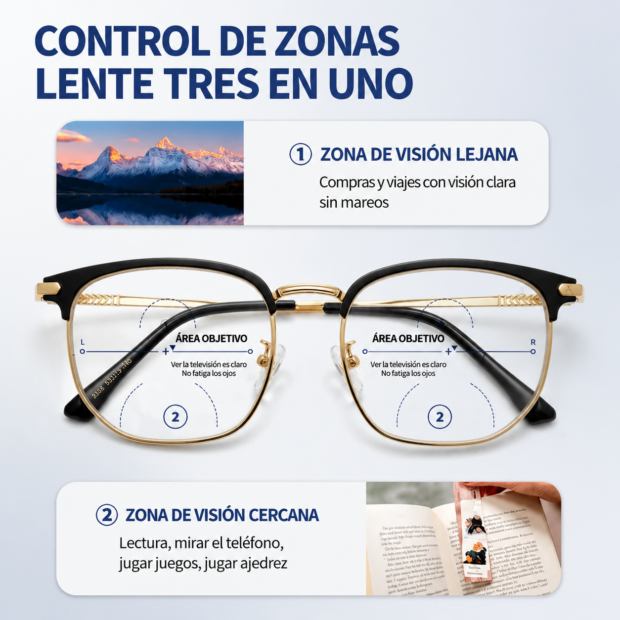 👓🌟Gafas de lectura ultraligeras y de adaptación precisa, con distancia focal ajustable y lentes portátiles de alta definición que protegen la vista y reducen la fatiga ocular para una lectura cómoda