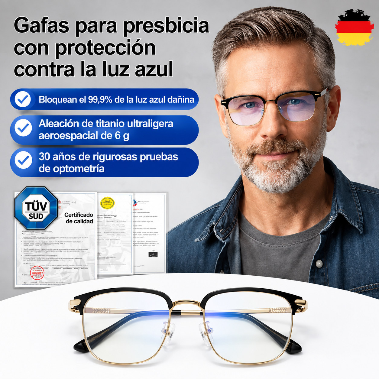 👓🌟Gafas de lectura ultraligeras y de adaptación precisa, con distancia focal ajustable y lentes portátiles de alta definición que protegen la vista y reducen la fatiga ocular para una lectura cómoda